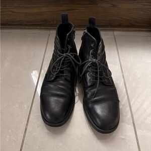 Geox Black Leather Men's Boots